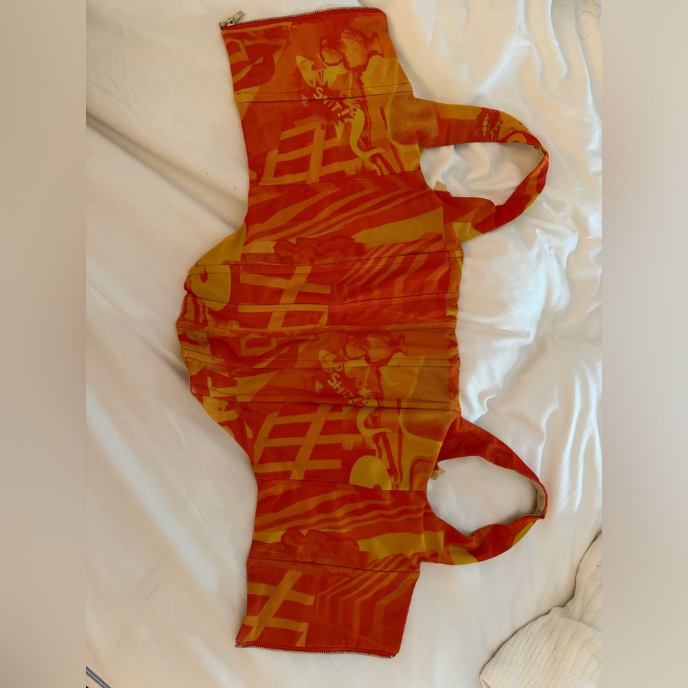 Edikted corset crop top, size M